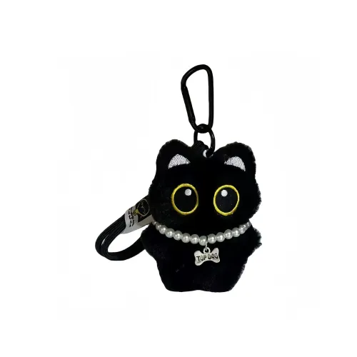 KUMAOYA Ожерелье Big Eyed Черный кот Брелок Плюшевая Подвеска 10 см Рекомендуемая высота