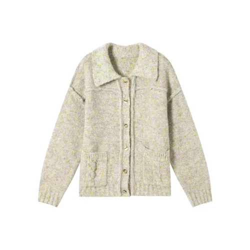 DIALOGUE Сырно-желтый Бежевый Женские Свитеры