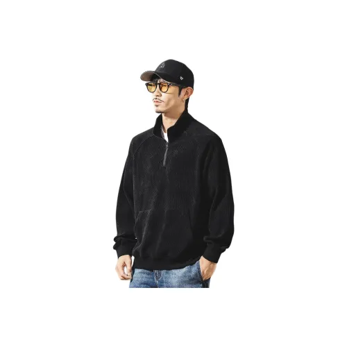 JIELEINUO Черный Мужской Свитшот