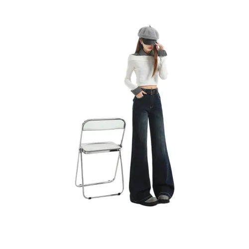 Olivia Share777 Модель Одежда Основные ЦВЕТЫ Белый Черный Женские Джинсы