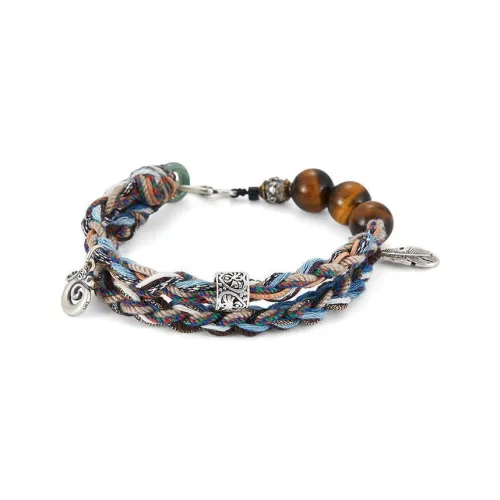 Phoenix and Destiny Шнурки для браслетов с камнем тигрового глаза унисекс