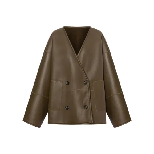 PHILOSOPHY DI LORENZO SERAFINI Кожа Куртка Женская