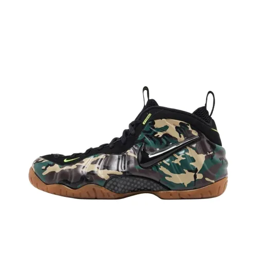 Nike Foamposite Pro Винтажные баскетбольные кроссовки Унисекс Зеленый