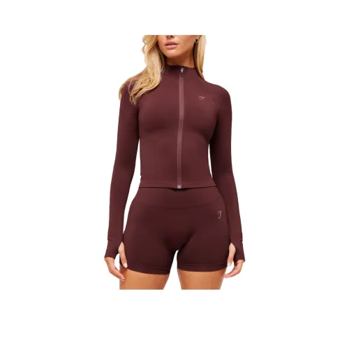 GYMSHARK Богатый Каштановый Женские Куртки