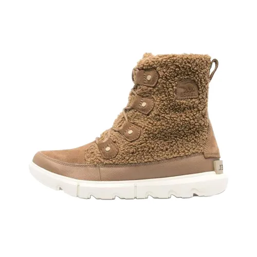 SOREL Explorer Короткие Снежные Ботинки Женские Коричневые