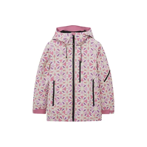 ANNA SUI Цветочный Розовый Женский Лыжный Пуховик