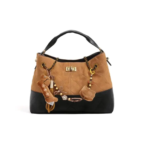 Jade En Plus ПУ (полиуретан) Одно плечо Сумка Женская Кленовый Лист Коричневый