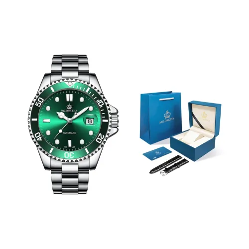 MG.ORKINA MG Автоматический механический механизм нержавеющая сталь ремешок для часов мужские часы многоцветный циферблат часов