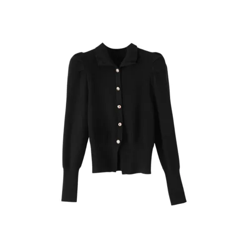 Late White Трикотажная ткань Пальто Женские