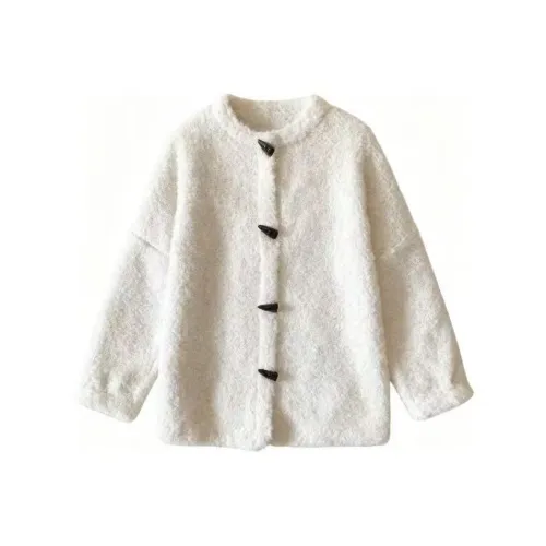 EMDPN Белый Женские Бархатные Куртки