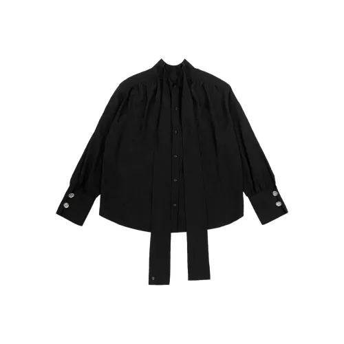 TREEMINGBIRD Черные Женские Рубашки