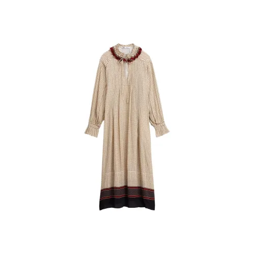 ZARA Ограниченная серия Длинное платье с длинными рукавами Женское