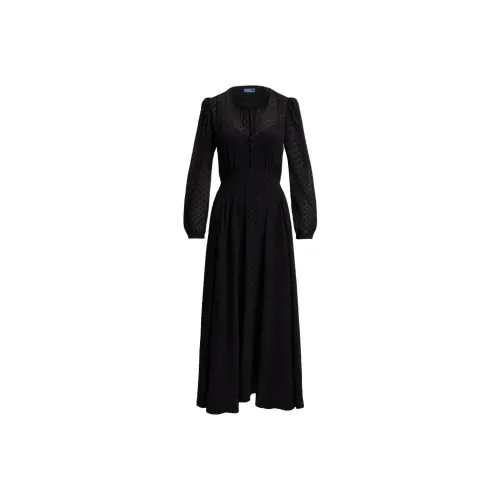 Polo Ralph Lauren FW25 Длинное Платье с Длинными Рукавами Женское