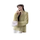 Шарф горчично-зеленого цвета