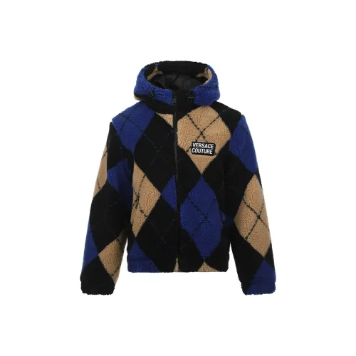 VERSACE JEANS COUTURE FW25 Velvet feel Пальто Мужской