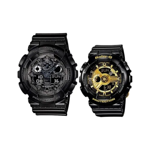 CASIO G SHOCK Collection Кварцевый механизм Смольный ремешок Часы Унисекс Черный циферблат