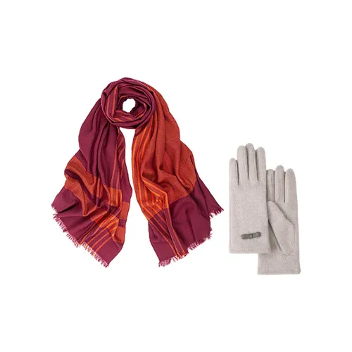 MARJAKURKI Sheep Wool Knit Шарфы Унисекс Красный