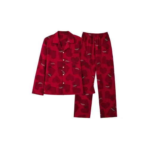 TELENT Красный Женский Пижамный Комплект