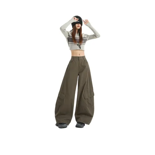 STGX Оливково-зеленые Женские Повседневные Брюки