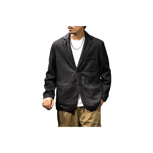 LUJIEBANG Синий Черный Мужской Деловой Костюм