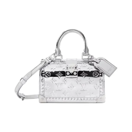 LOUIS VUITTON SpeedySKI Skiing Collection Сумка с принтом по всей поверхности Женская Серебряная