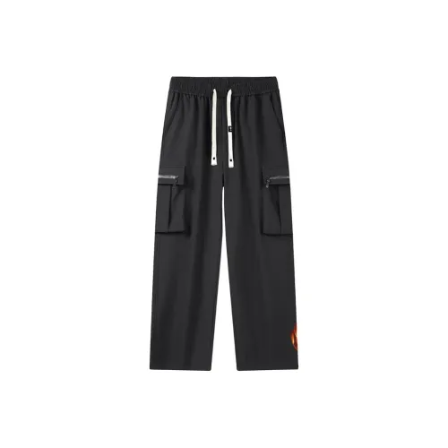 VNHP Black Unisex Casual Pants VNHP Черные Унисекс Повседневные Штаны