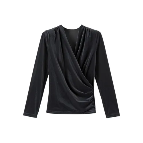 Late White Серый Женские T-рубашки