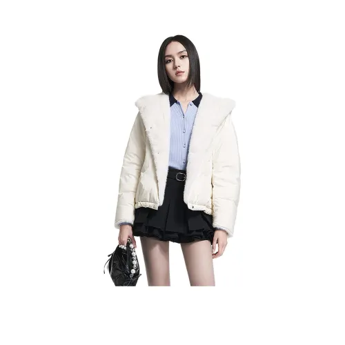 Caroline Белый Женские Пуховики