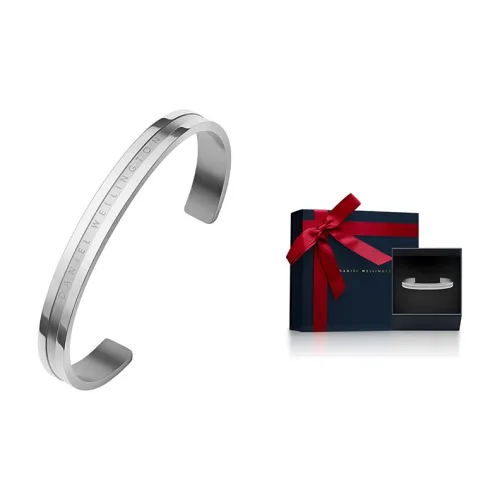 Daniel Wellington Alloy Bangles Unisex Silver Даниэл Уэлингтон Сплав Браслеты Унисекс Серебряный
