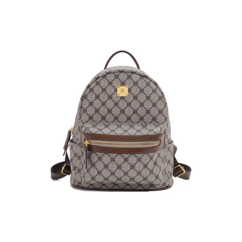 JANITINO ПУ (полиуретан) Рюкзак Женские Кофе