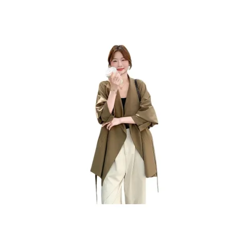 INCO VIBE Кофейно-зеленый Женское пальто