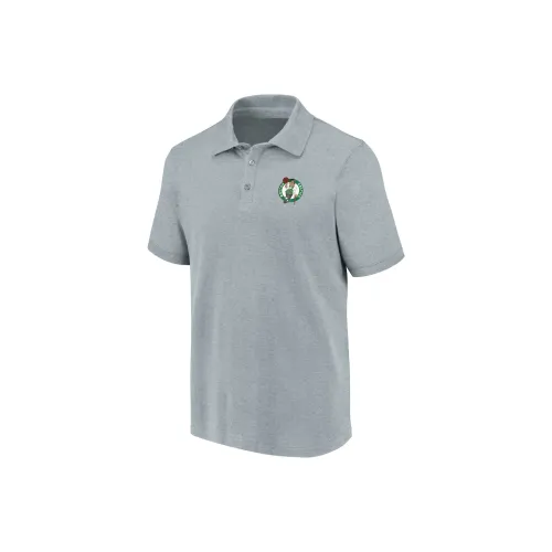 Мужская поло серого цвета команды Celtics NBA Boston