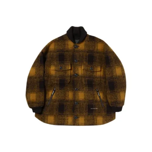 And Wander FW25 Шерсть Shaggy Куртка Длинный Куртки Пальто Унисекс