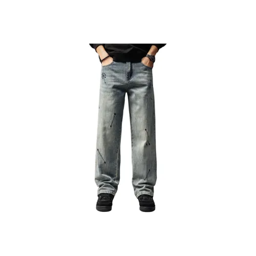 FOSS PHIL Синий Мужской Джинсы