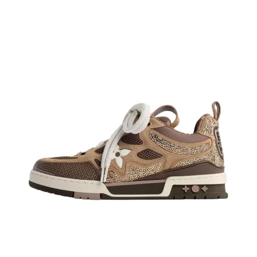 LOUIS VUITTON Skate Low Топ Скейтборд Кроссовки Мужские Коричневые