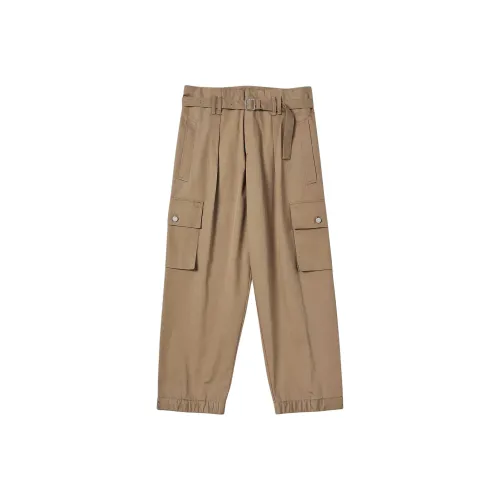 Beyond Closet Бежевые Унисекс Карго Брюки