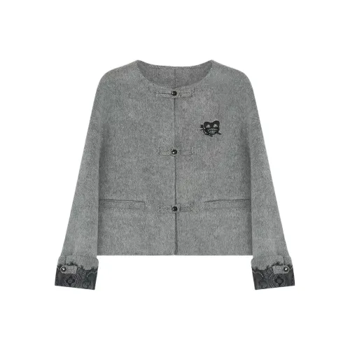 GZQJ Серый Женский Пальто