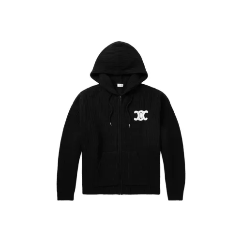 CELINE Мужские черные свитеры