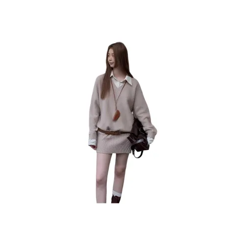 Mu Xiao Xin Длинный рукав Платье Женское