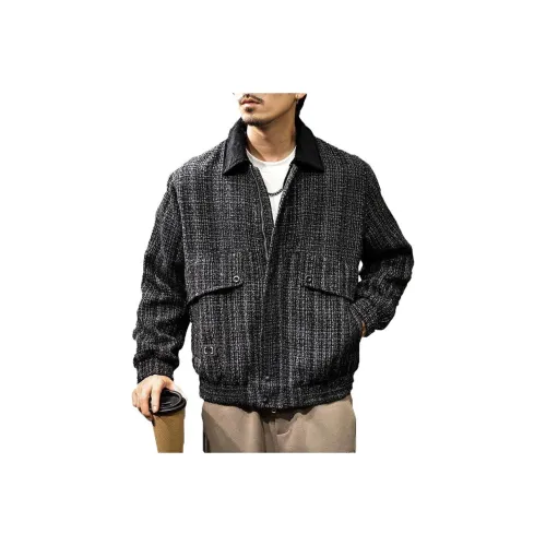 LUJIEBANG Черный Серый Цвет Мужские Куртки