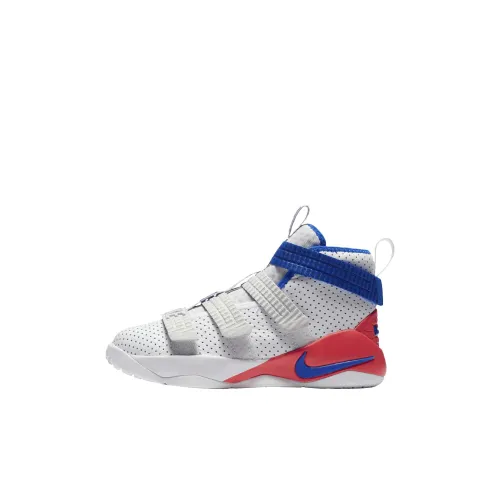 Nike LeBron Soldier 11 High Топ Детские Баскетбольные Кроссовки Белый Детский