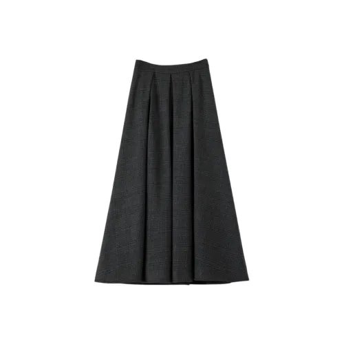Late White Повседневный Длинный Юбка Женские