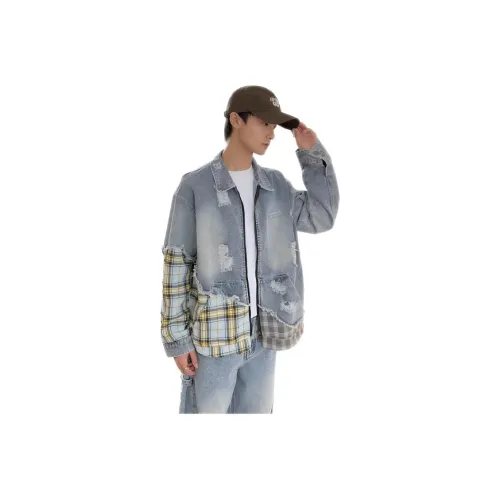 YUNPO Синий Унисекс Куртки