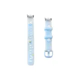 Котенок Небула Дождь-Двухцветный Силиконовая Цветная Печать Ремешок + Расслабленный Синий Защитный Чехол