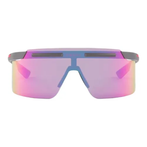 PRADA Ацетат Нерегулярная форма Солнцезащитные очки Мужской Металл Серый