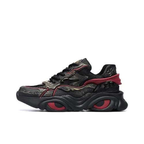 SANGUSANXIN Амортизация устойчивость к истиранию увеличенная высота низкий топ кроссовки с толстой подошвой мужской черный