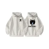 Пара 2 пачки (Белый Серый уютный свитшот + Белый Серый флисовый свитшот)