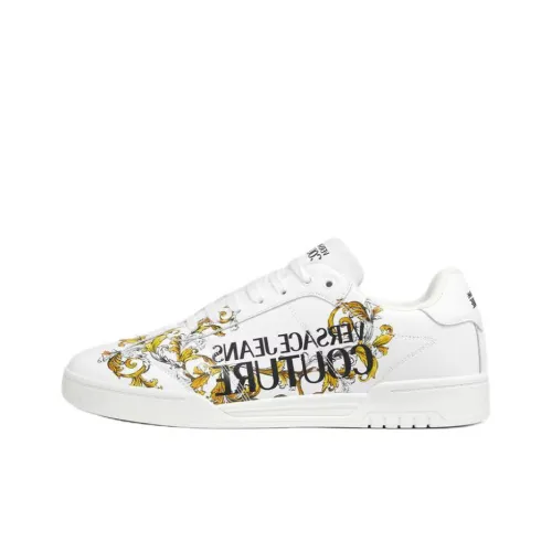 VERSACE JEANS COUTURE Brooklyn Low Топ Скейтборд Кроссовки Мужские Белые