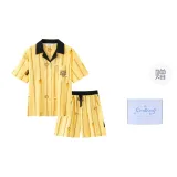 Желтый, животные, вечеринка, короткий, клетчатый, коробка