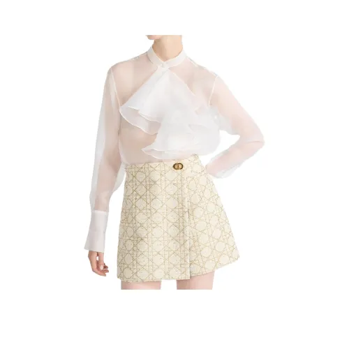 DIOR Экрю Женские Рубашки